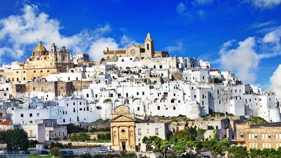 Ostuni Apulien i Italien